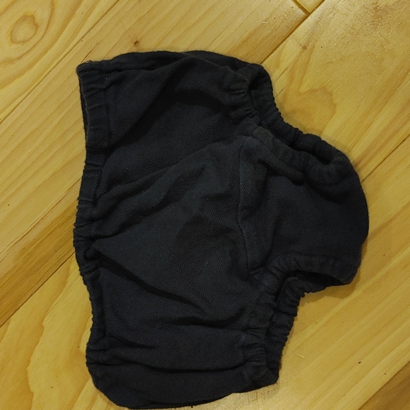 Navy long sleeve rouged dress and bloomer set - Picture 3 of 4